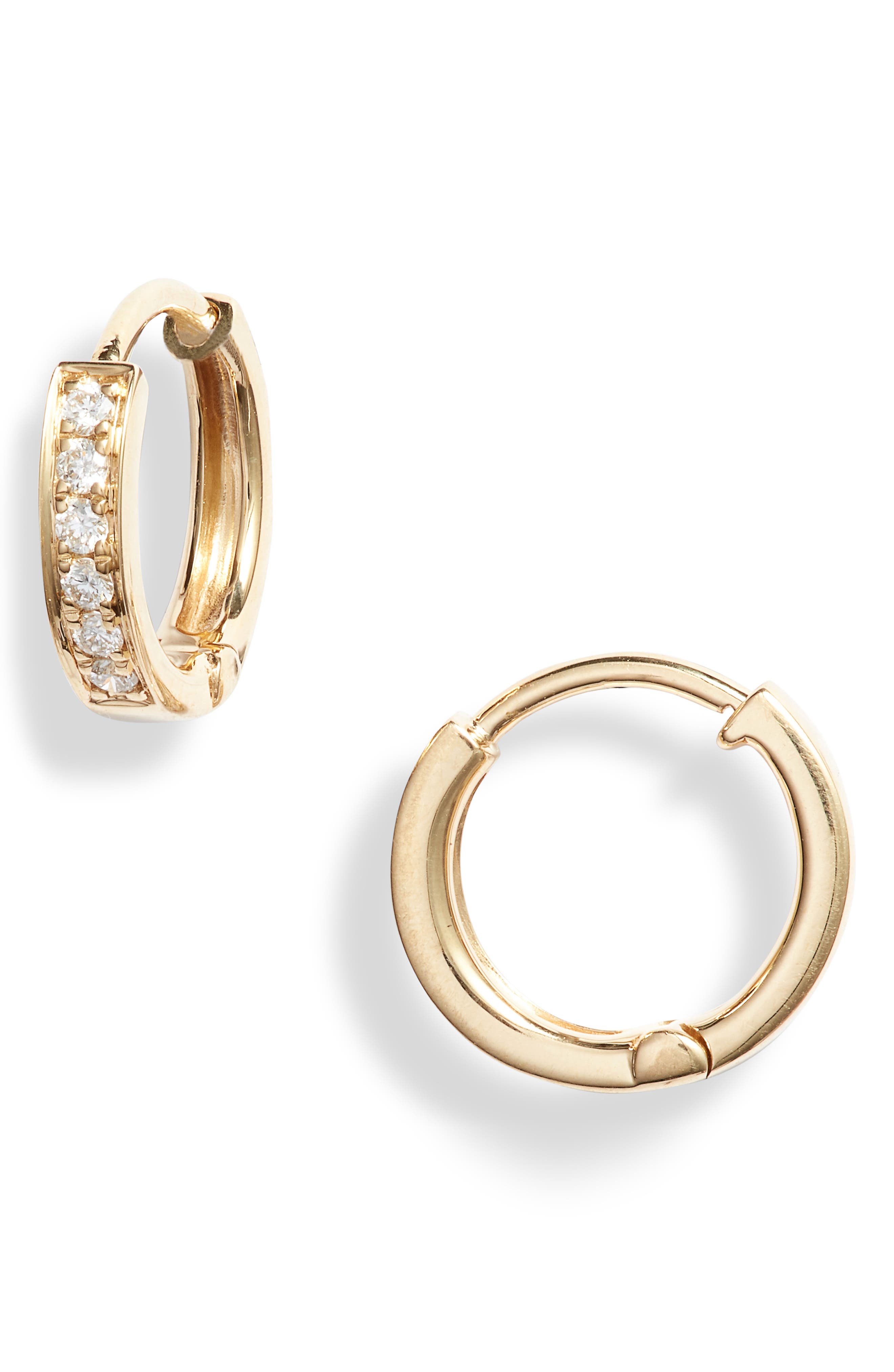 Bony Levy Diamond Hoop Earrings Nordstrom