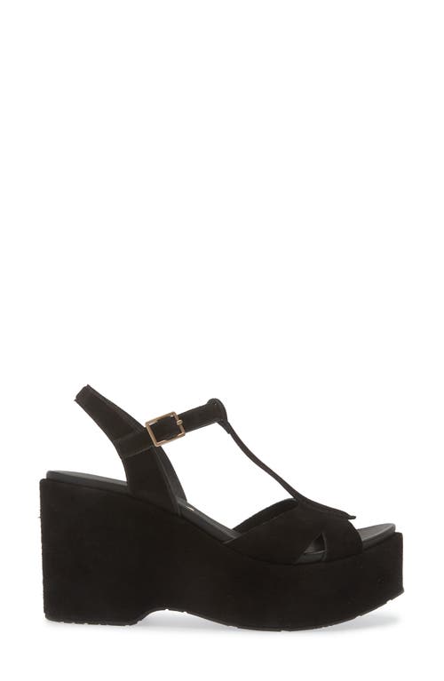 Shop Pedro Garcia Domiel Ankle Strap Platform Sandal In Black Castoro