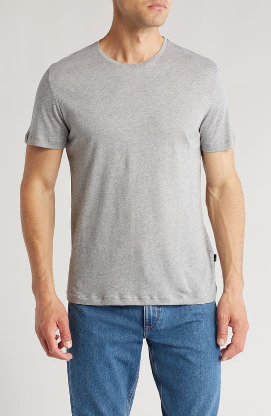 Shop 7 For All Mankind Cotton & Cashmere T-shirt In Grey