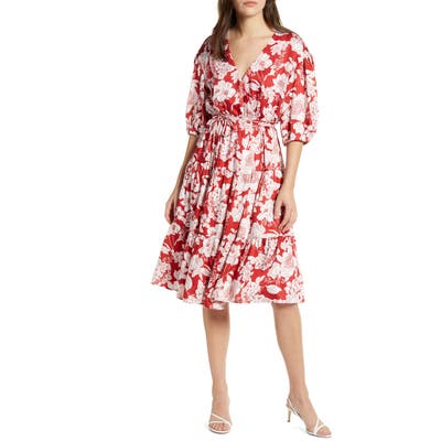 Rebecca Minkoff Mary Wrap Dress, Red