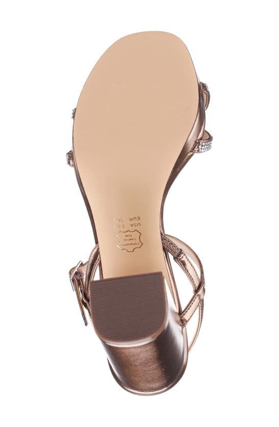 Nina Women's Steven Block Heel Platform Evening Sandals In Bronze