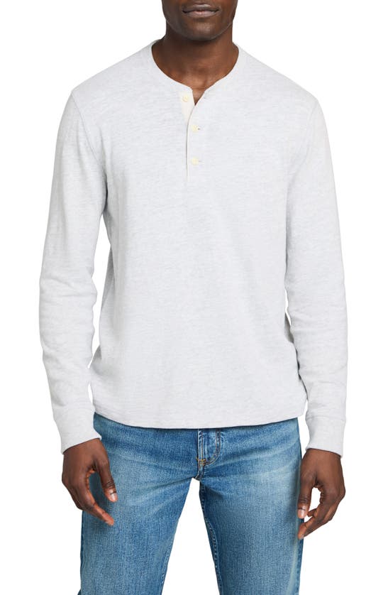 Shop Faherty Sunwashed Organic Cotton Henley In White