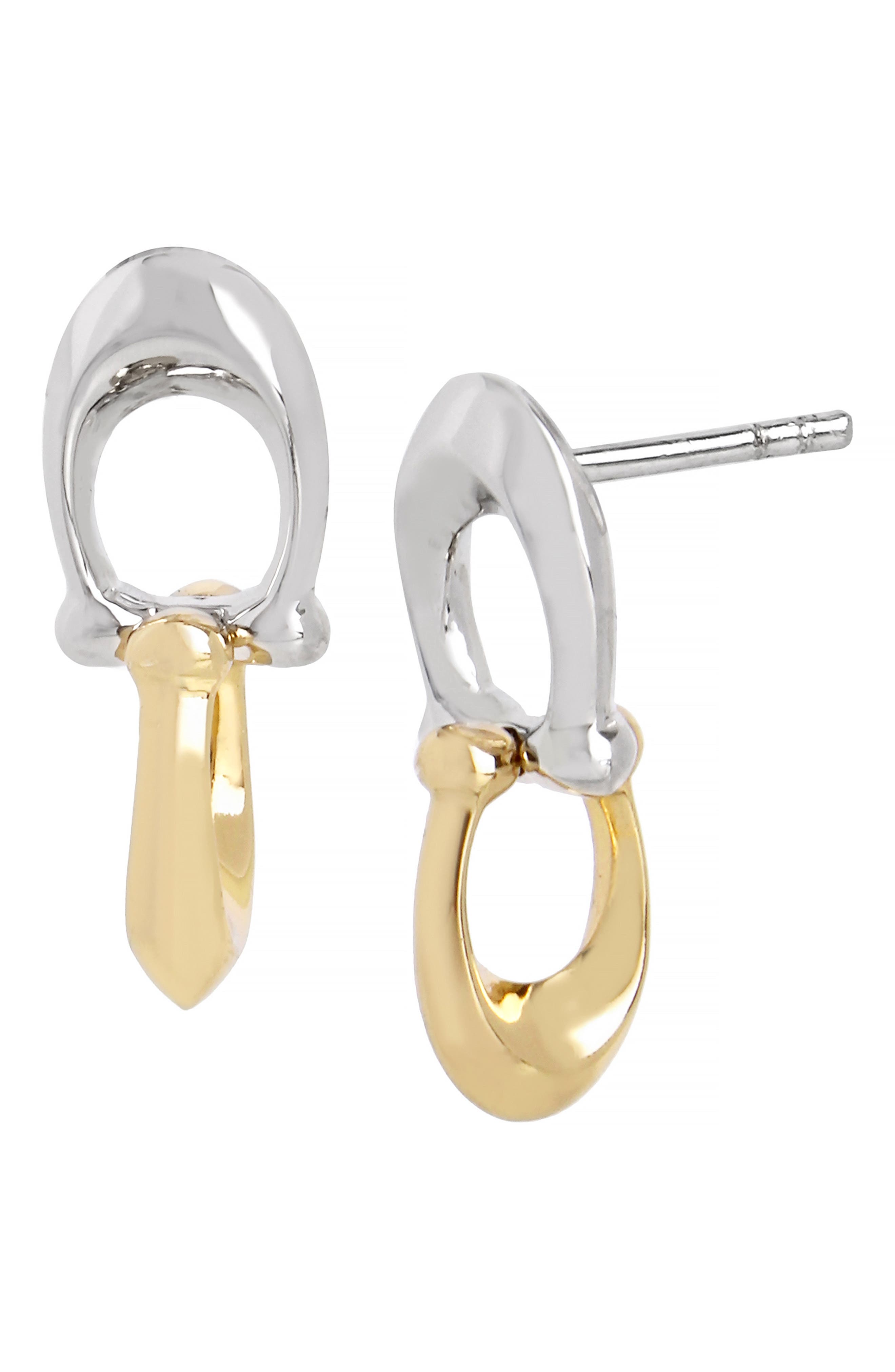 coach double c earrings