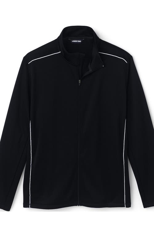 Shop Lands' End School Uniform  Active Track Jacket In Black