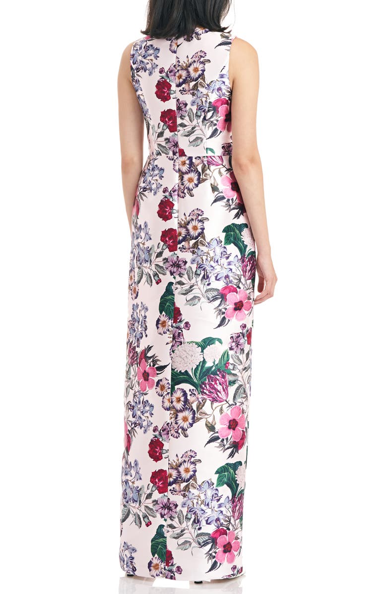 Kay Unger Gilda Floral Print Sleeveless Gown | Nordstrom