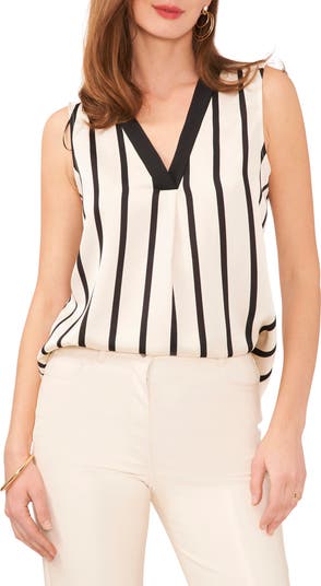 Vince Camuto Stripe Sleeveless Top Nordstrom