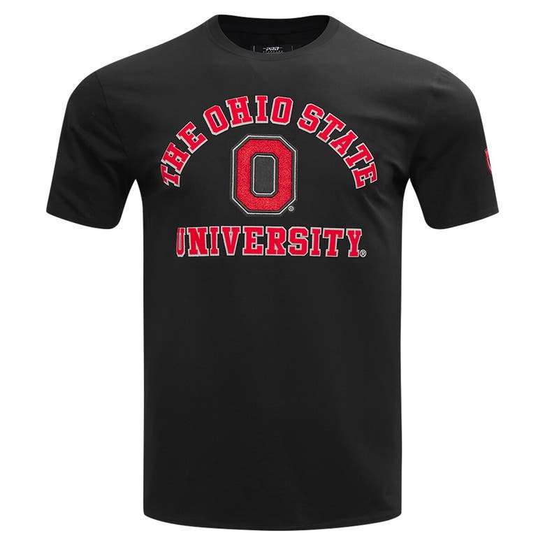 Shop Pro Standard Black Ohio State Buckeyes Classic Stacked Logo T-shirt