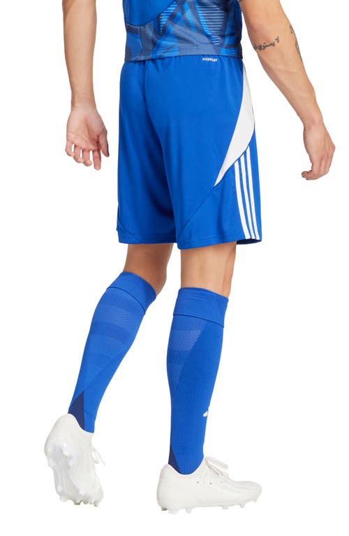 Adidas Originals Men's Tiro 24 Moisture-wicking Drawstring 8" Shorts In Team Royal Blue/white