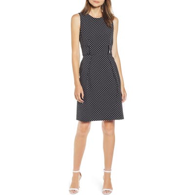 Anne Klein Posh Dot Sheath Dress, Black