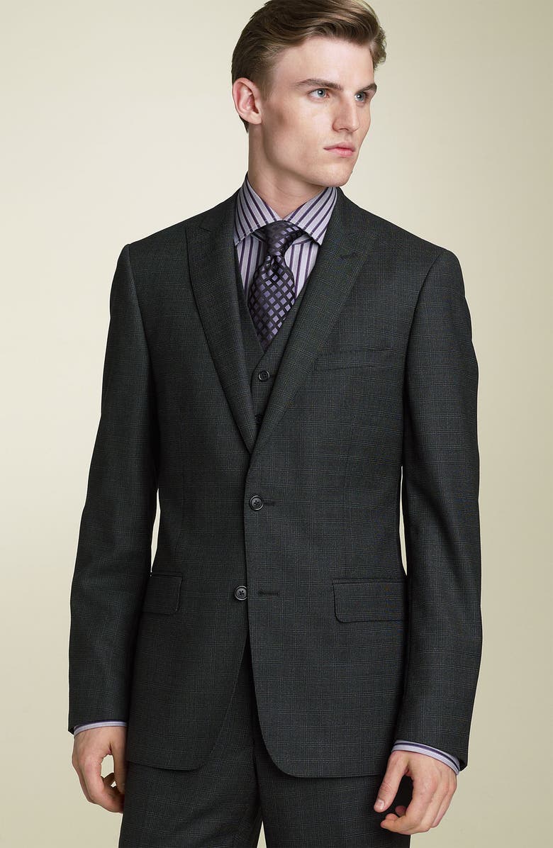 John Varvatos Star USA 'Soho' Plaid Three Piece Suit | Nordstrom