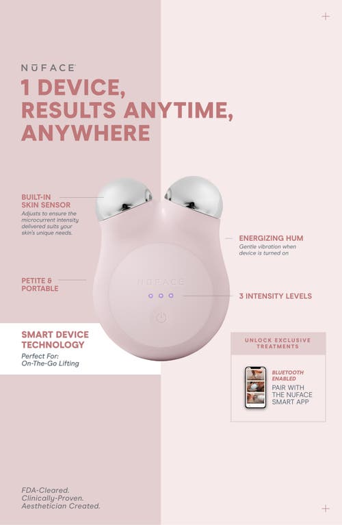 Shop Nuface ® Mini+ Smart On-the-go Facial Toning Starter Kit $250 Value In Sandy Rose