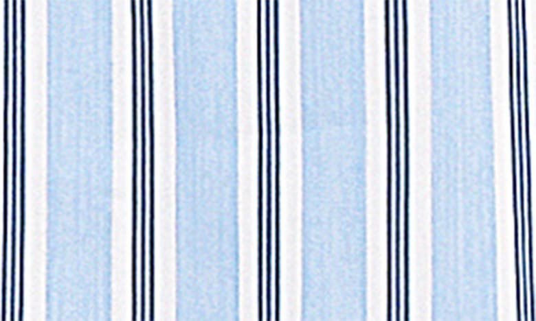 Mistress Rocks Stripe Boxy Button-up Shirt In Blue