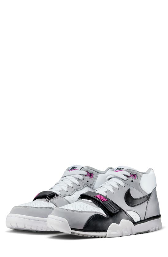 Nike Air Trainer I Iso Sneakers In Medium Grey/ Black/ White