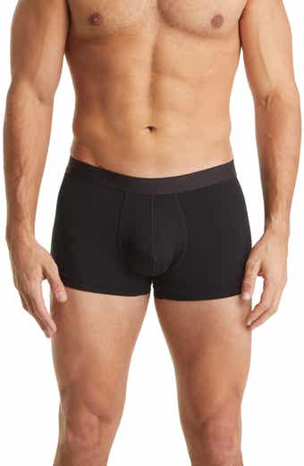  Calvin Klein Men's Microfiber Stretch Multipack Low Rise Trunks,  Black, Shoreline, Red Heat, S : Clothing, Shoes & Jewelry