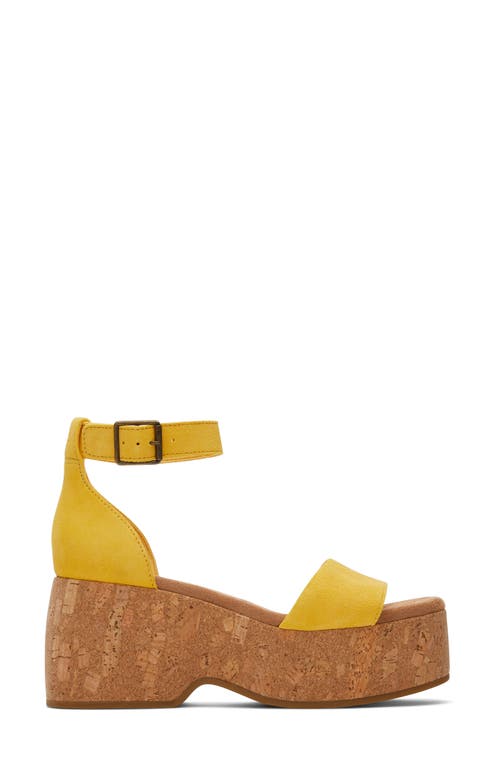 TOMS TOMS LAILA CORK PLATFORM SANDAL