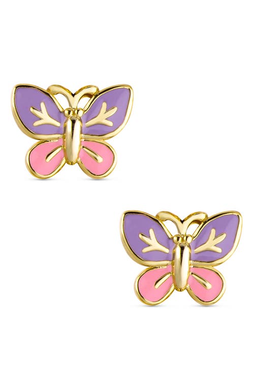 Lily Nily Butterfly Stud Earrings in Pink at Nordstrom