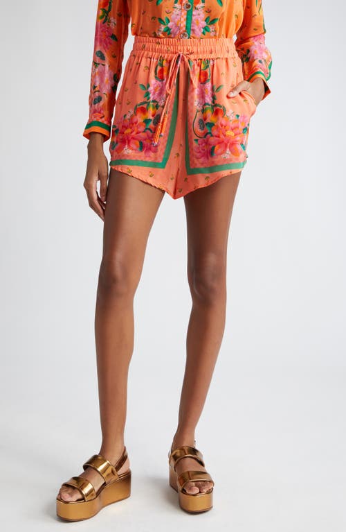 FARM Rio Fruit Garden Print Shorts Scarf O at Nordstrom,