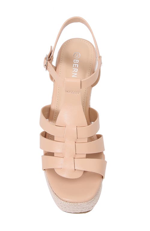 BERNESS BERNESS LOTUS ESPADRILLE WEDGE PLATFORM SANDAL