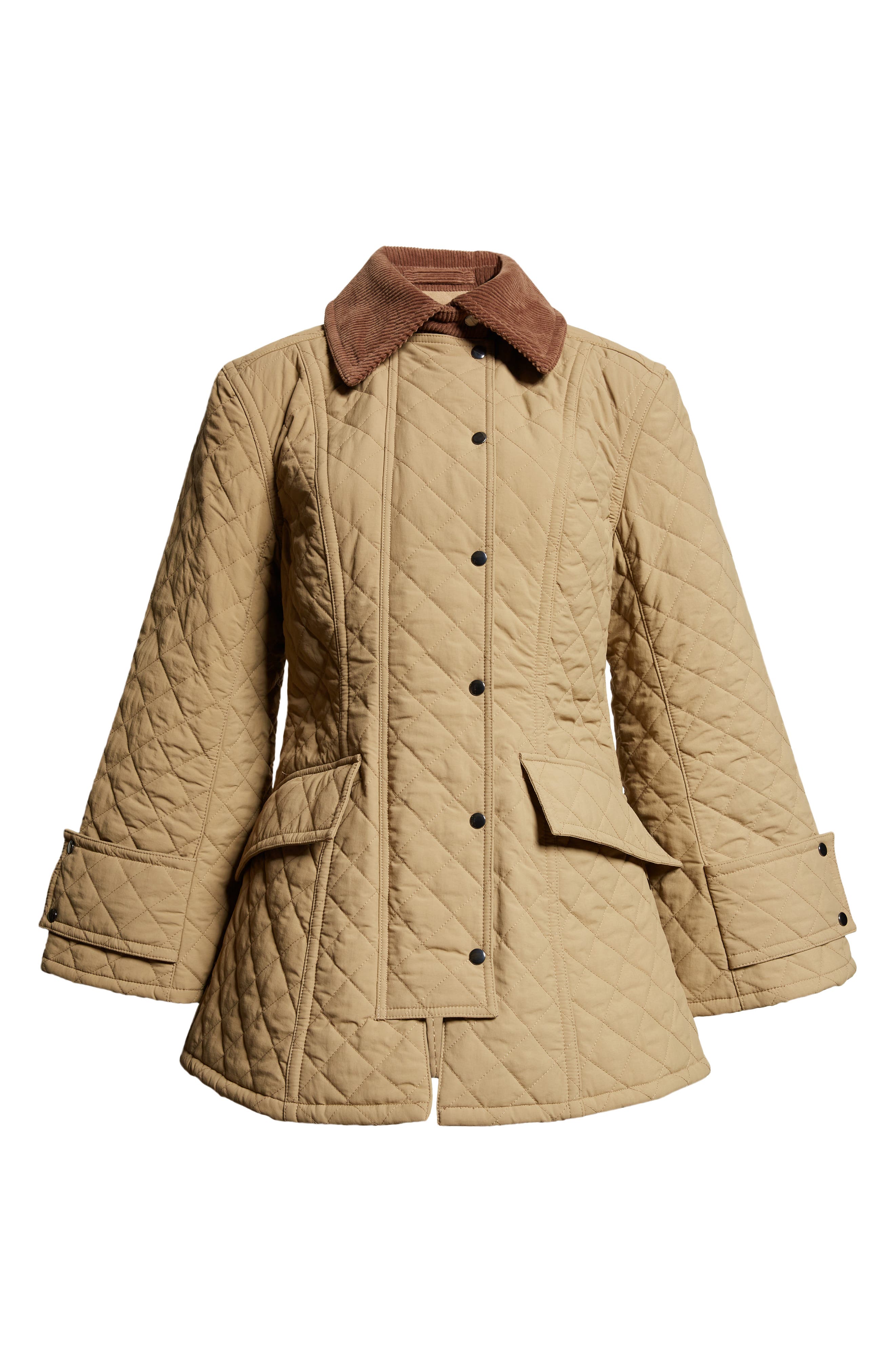 BY MALENE BIRGER Wivi Quilted Jacket in Elmwood Beige Smart Closet