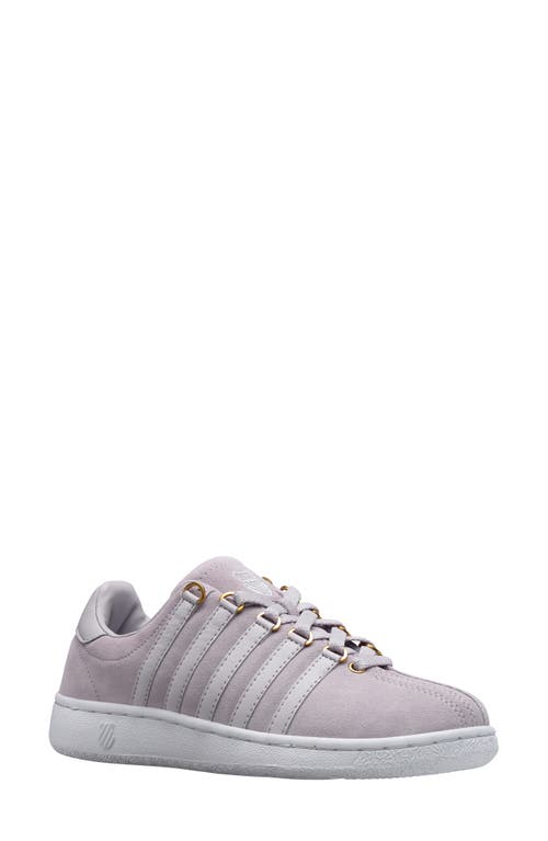 K-Swiss Classic VN Suede Sneaker in Lilac Marble/white