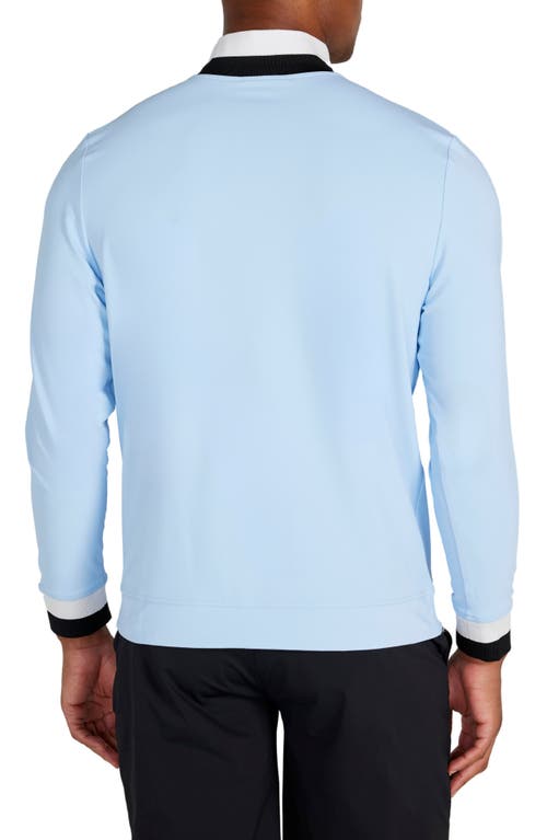 Shop Redvanly Dunham Golf Quarter Zip Pullover In Atmosphere