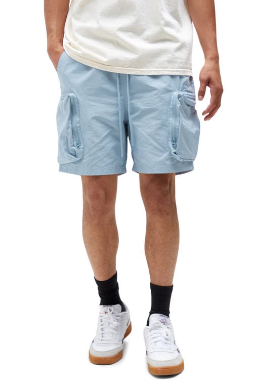PacSun Noah Packable Cotton Blend Cargo Shorts in Blue Fog