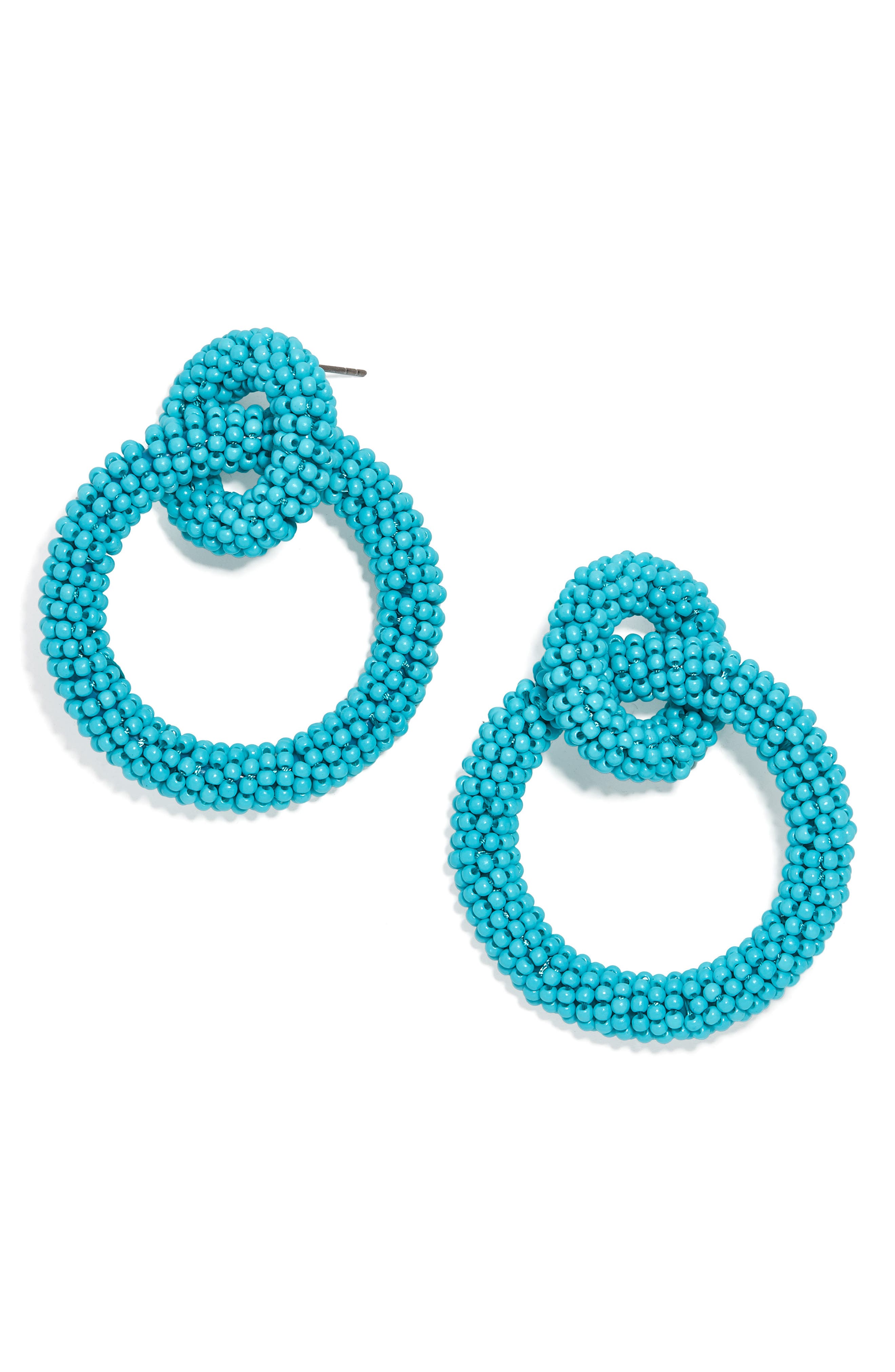 BaubleBar Emma Beaded Hoop Earrings Nordstrom