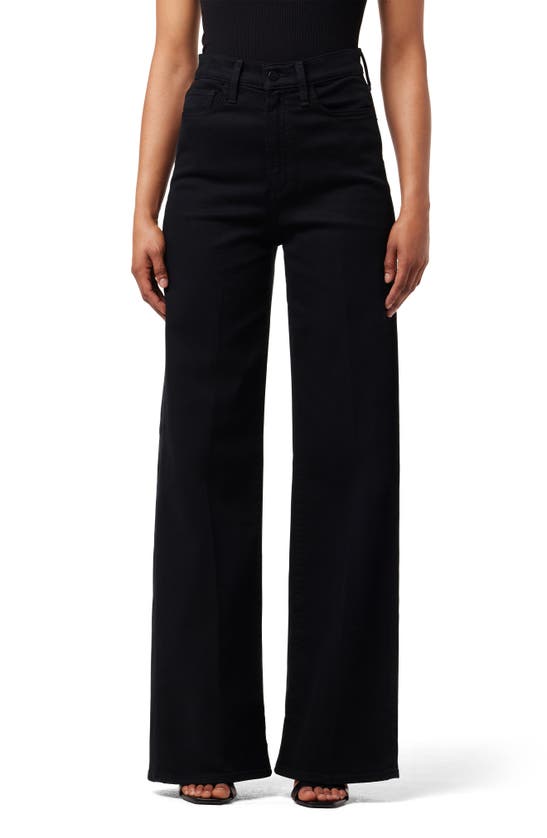 Joe's The Mia High Waist Wide Leg Jeans In Black