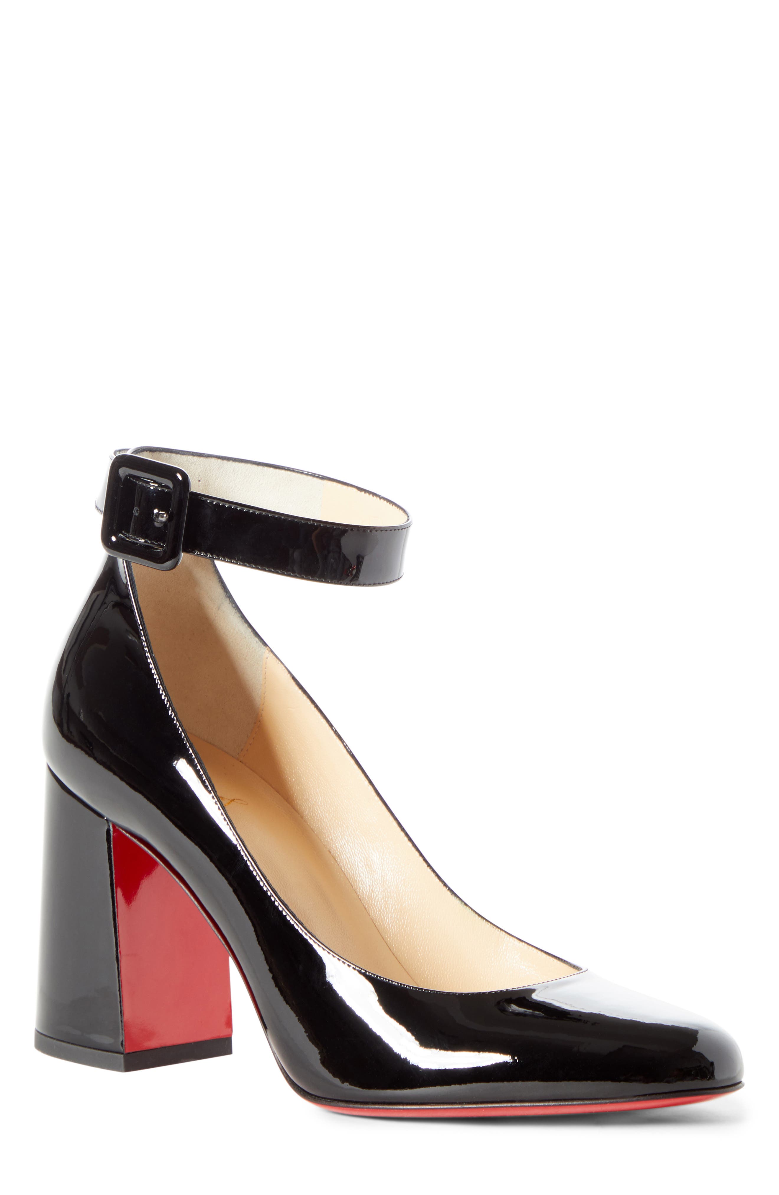 louboutin ankle strap heels