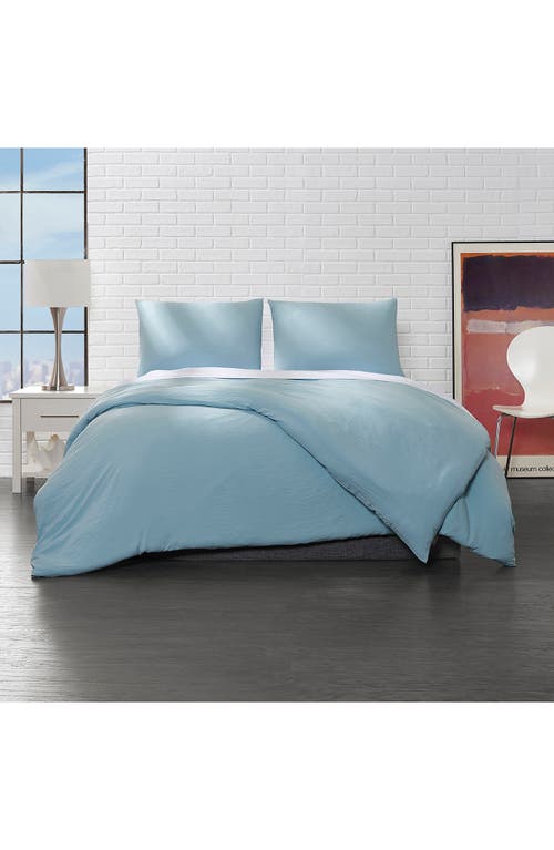 Ella Jayne Home Triple Brushed Duvet Cover & Sham Set In Aqua