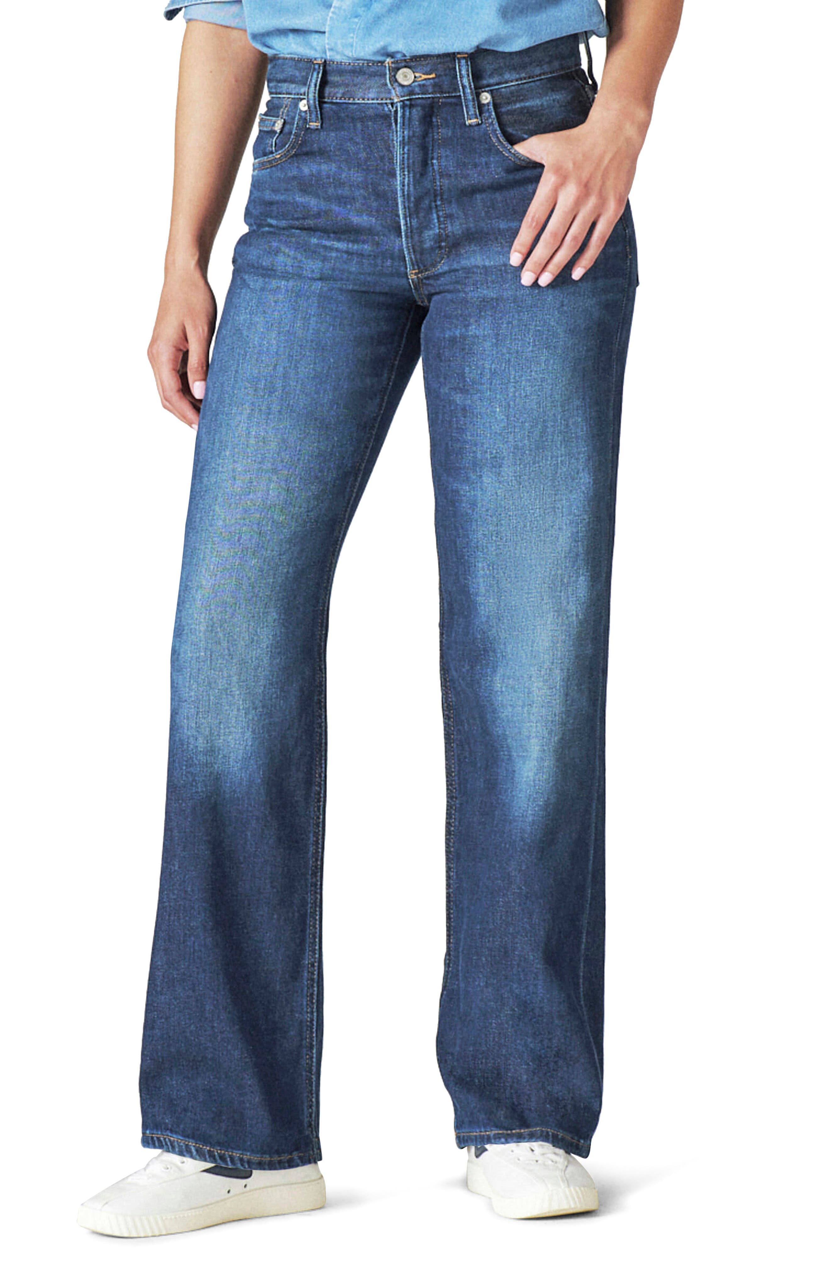 Lucky Brand High Waist Wide Leg Jeans 