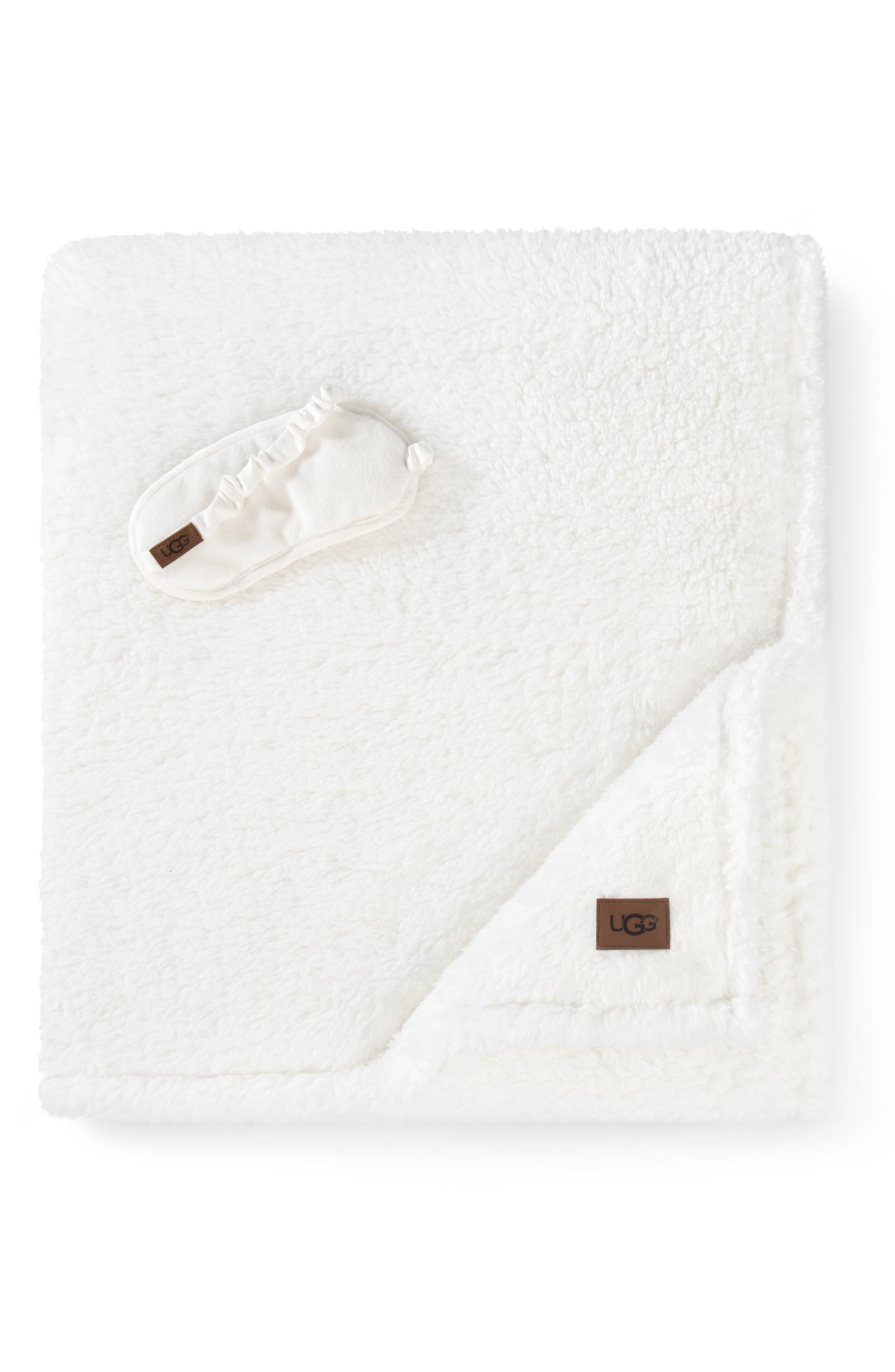 UGG® Road Trip Throw & Eye Mask Travel Set Nordstrom