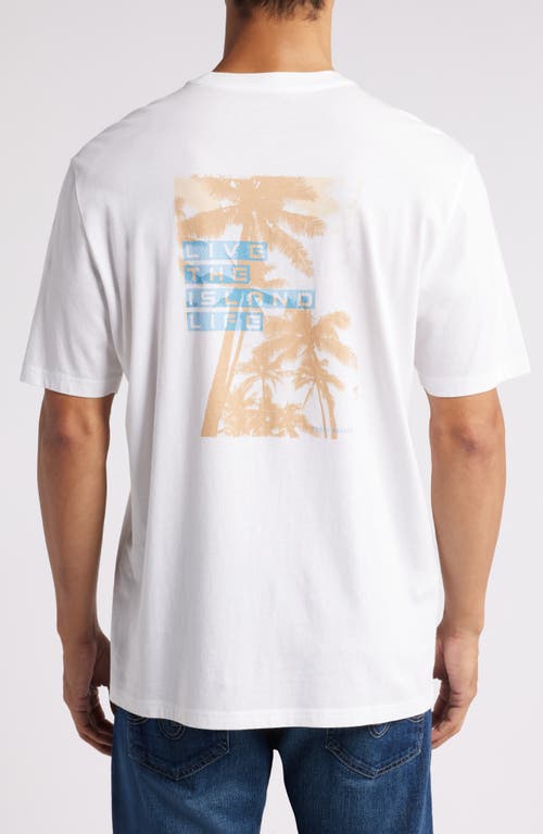 Shop Tommy Bahama Vacation Shade Solid Cotton T-shirt In White