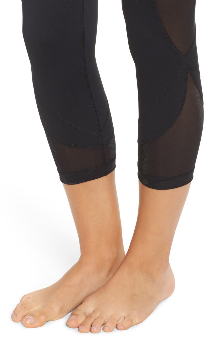 Zella Glam High Waist Crop Leggings, Alternate, color,