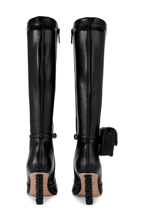 Shop Kurt Geiger London Pouch Knee High Boot In Black