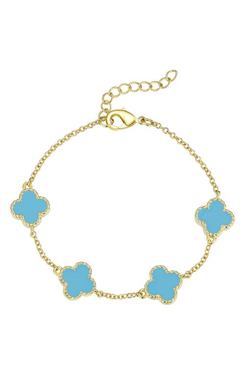 Lily Nily Kids' Clover Bracelet in Turquoise at Nordstrom