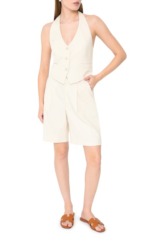 Shop Wayf Carlotta Halter Vest In Cream