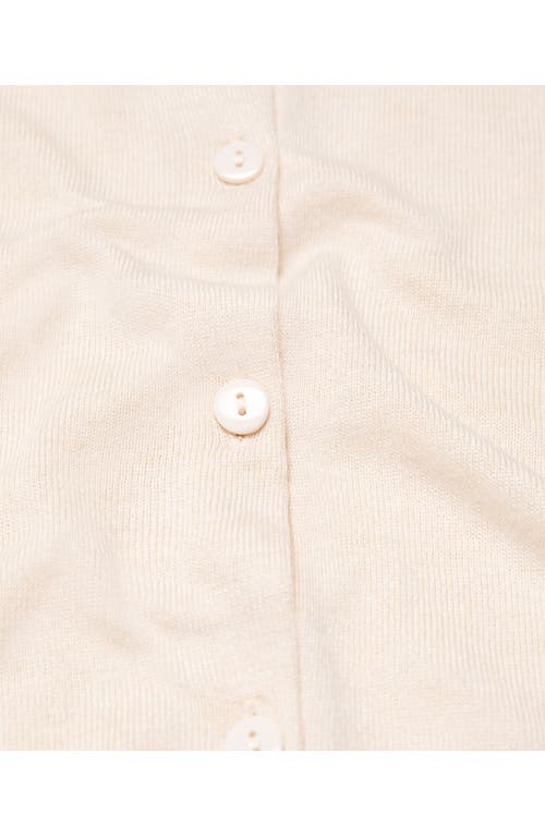 Mango Button-up Cardigan In Ecru