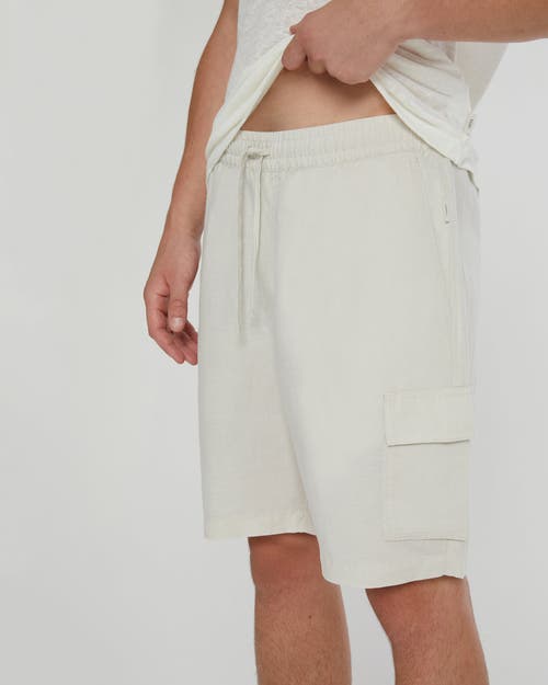 Onia Air Linen Pull-on Cargo In Stone