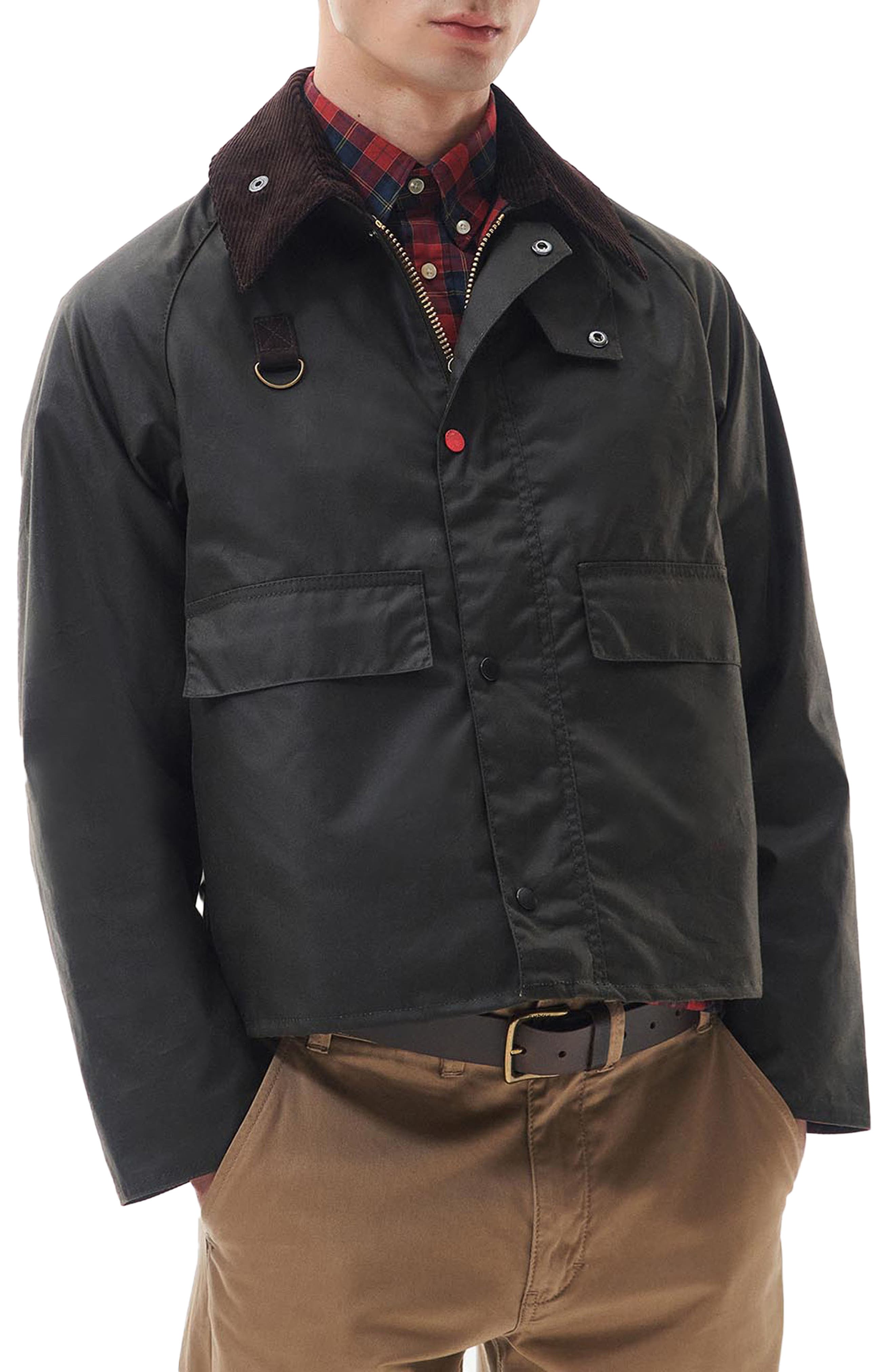 Barbour Lunar Spey Waxed Cotton Jacket in Olive | Smart Closet