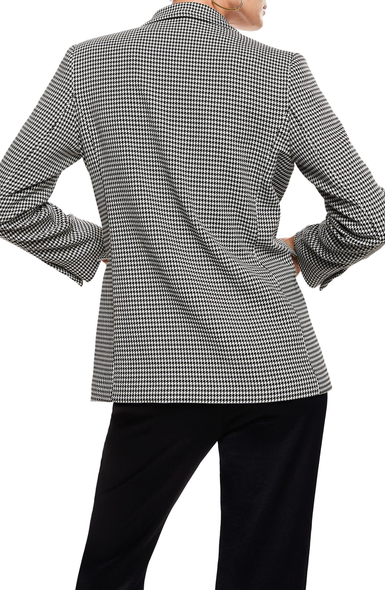 plus size checkered coat