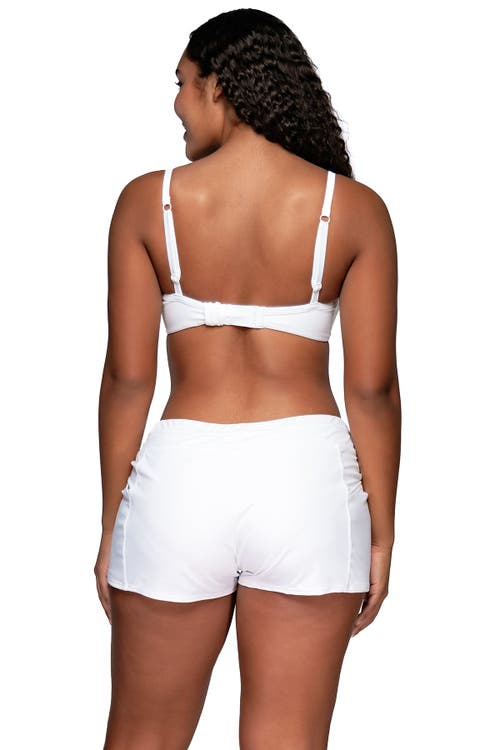 Shop Sunsets Laguna Swim Short In White Lily