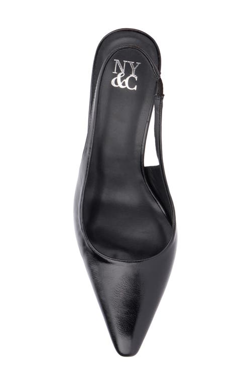 Shop New York And Company Theresa Slingback Pump In Black