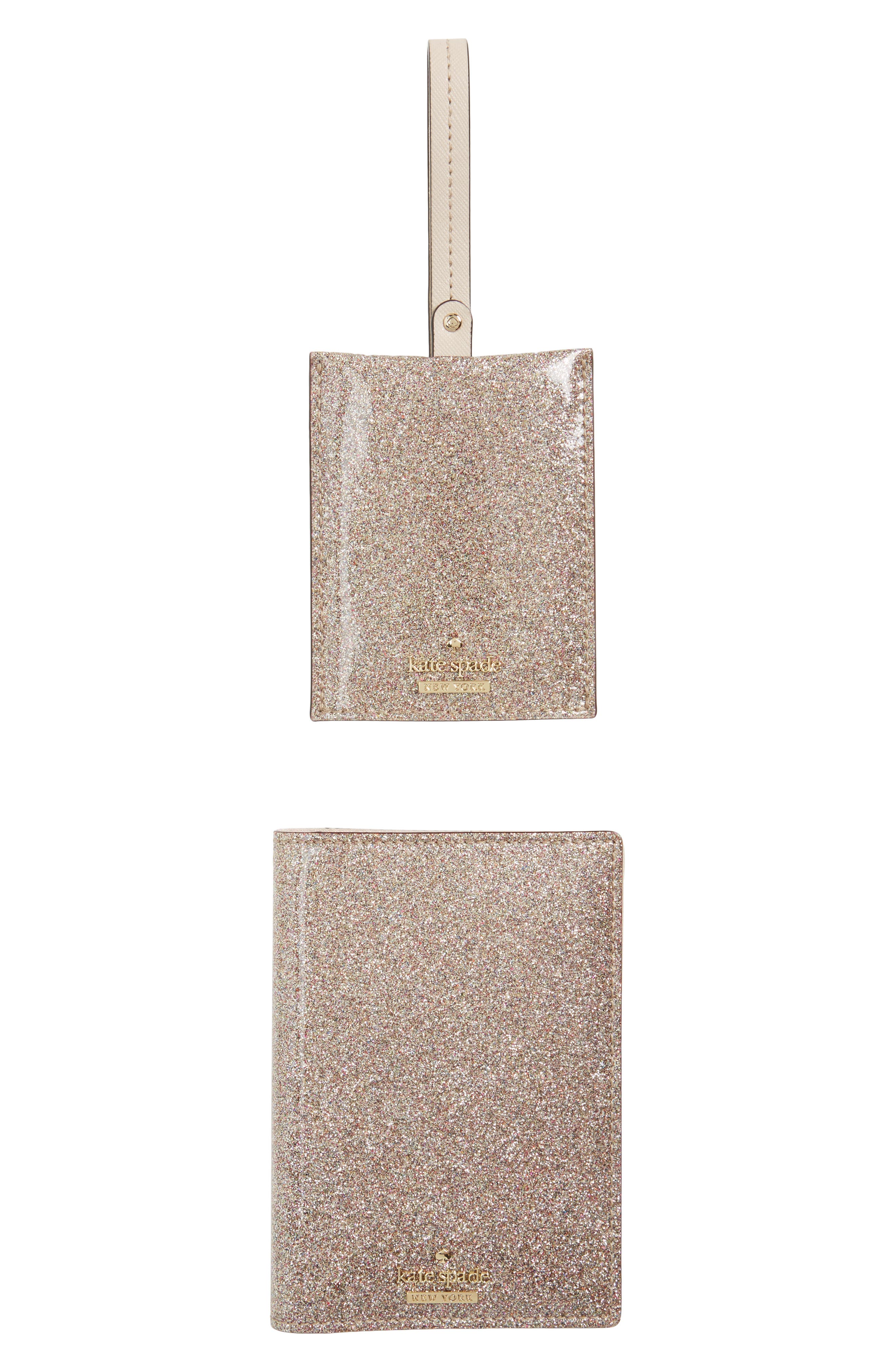 kate spade new york leather passport case & luggage tag set (Nordstrom Exclusive) Nordstrom