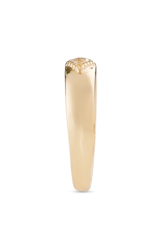 Shop Bp. 14k Gold Dipped Cubic Zirconia Band Ring