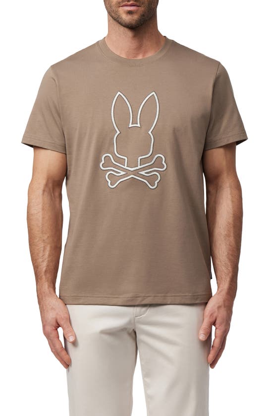 Psycho Bunny Floyd Graphic T-shirt In Antique Taupe