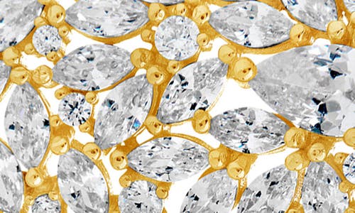 Sterling Forever Gwen Statement Stud Earrings In Gold