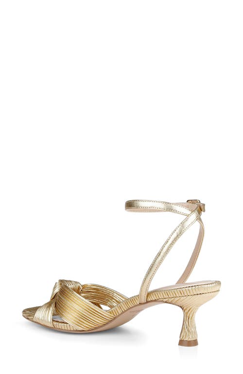 Jewel Badgley Mischka Jw5233 Womens Bow Manmade Ankle Strap In Gold Fabric