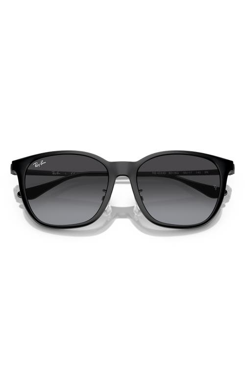 Ray-Ban 55mm Gradient Square Sunglasses in Black at Nordstrom
