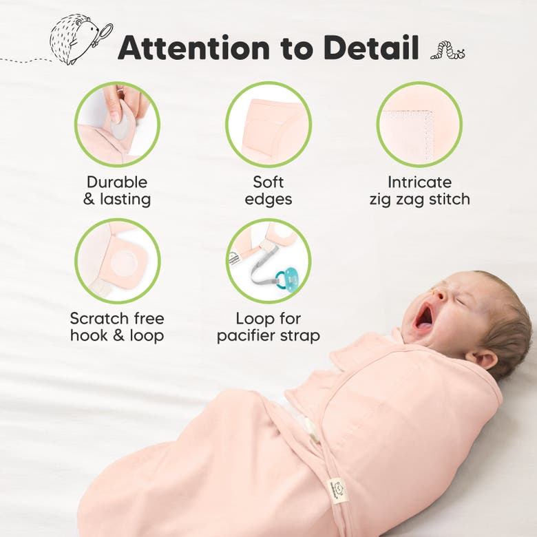 Shop Keababies 3-pack Soothe Swaddle Wraps In Angelic